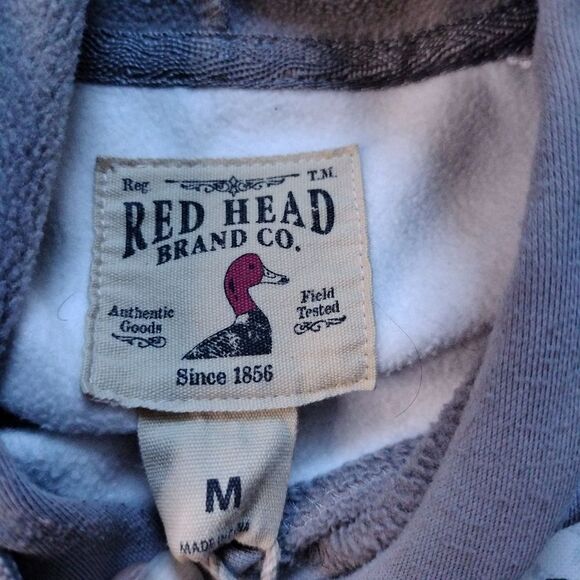 Red Head Mens Gray/White Tundra Print Camouflage Men's Pullover Hoodie Sz M - Picture 5 of 7